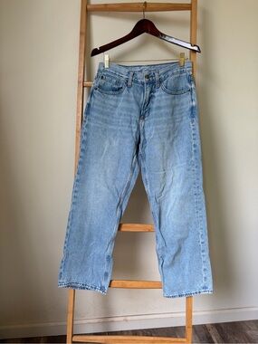 Old Navy Light Blue Straight-Leg Women's Jeans 90s Loose